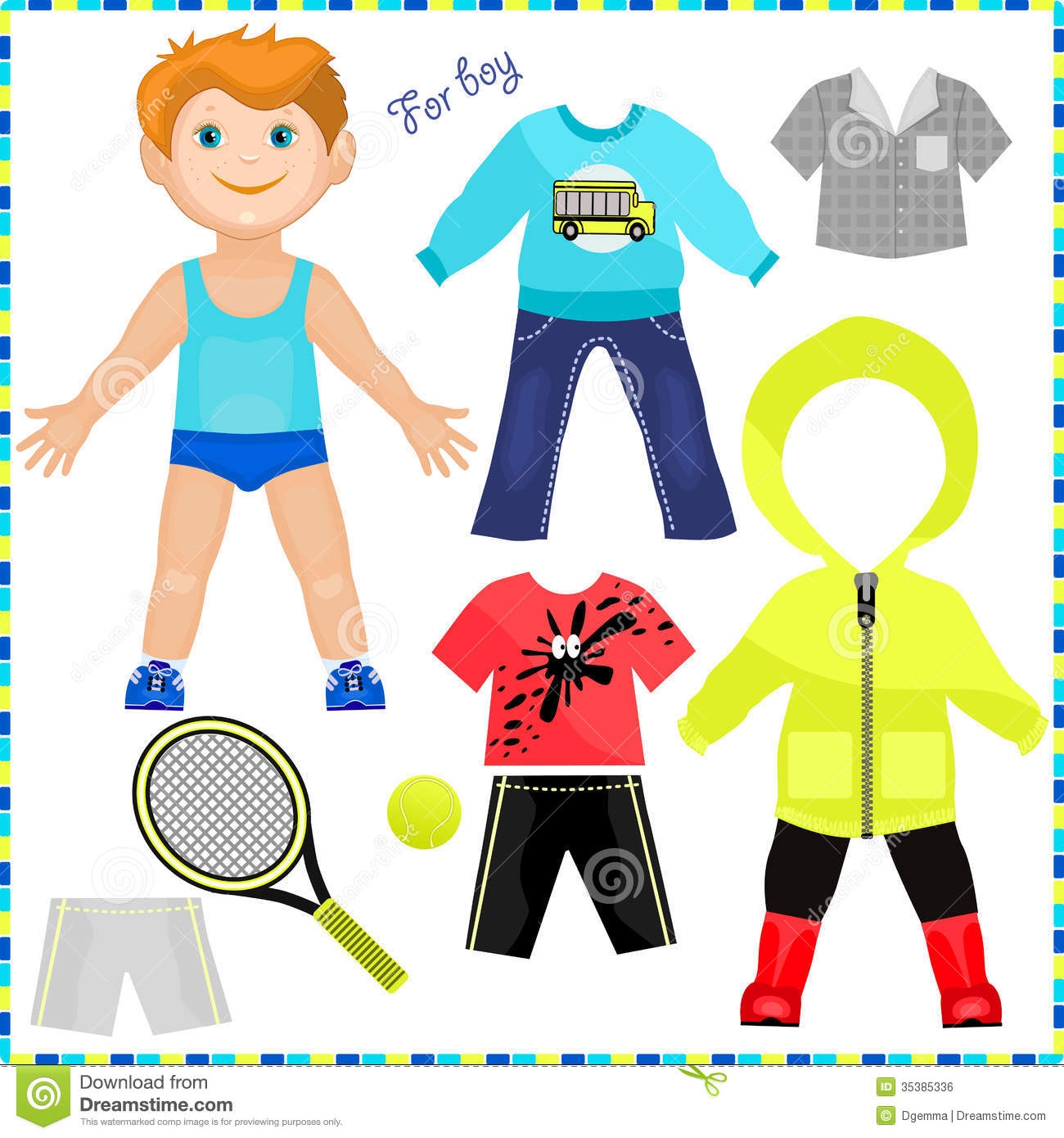 Printable Paper Doll Clothes Printable Paper Doll Clothes