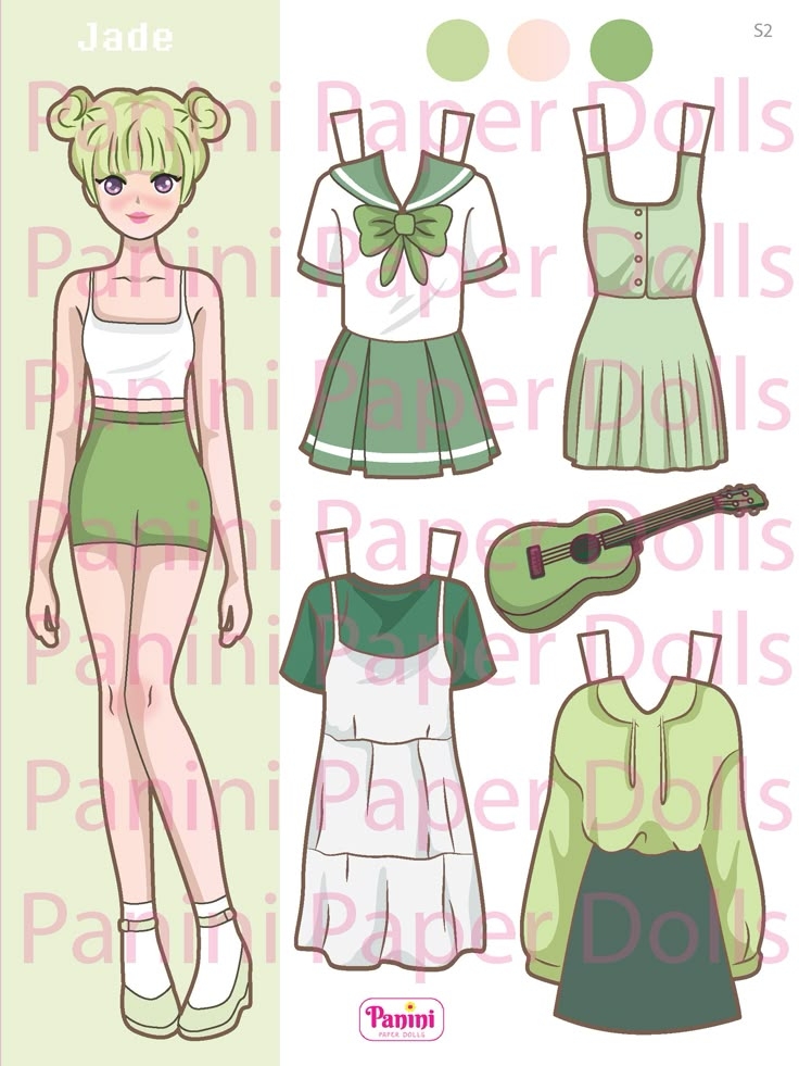 Printable Paper Doll Dress Up Girls Korean Paper Doll K pop Doll 