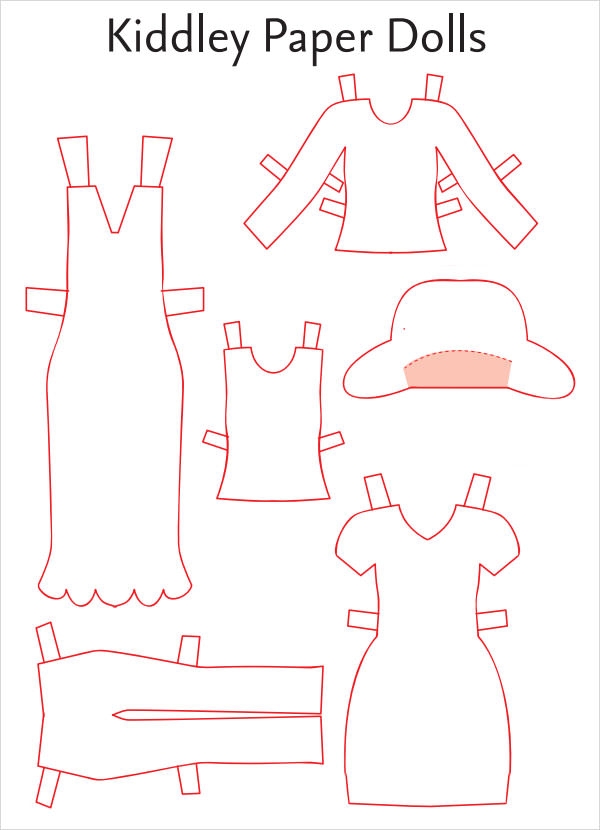 Printable Paper Doll Templates Free Image To U
