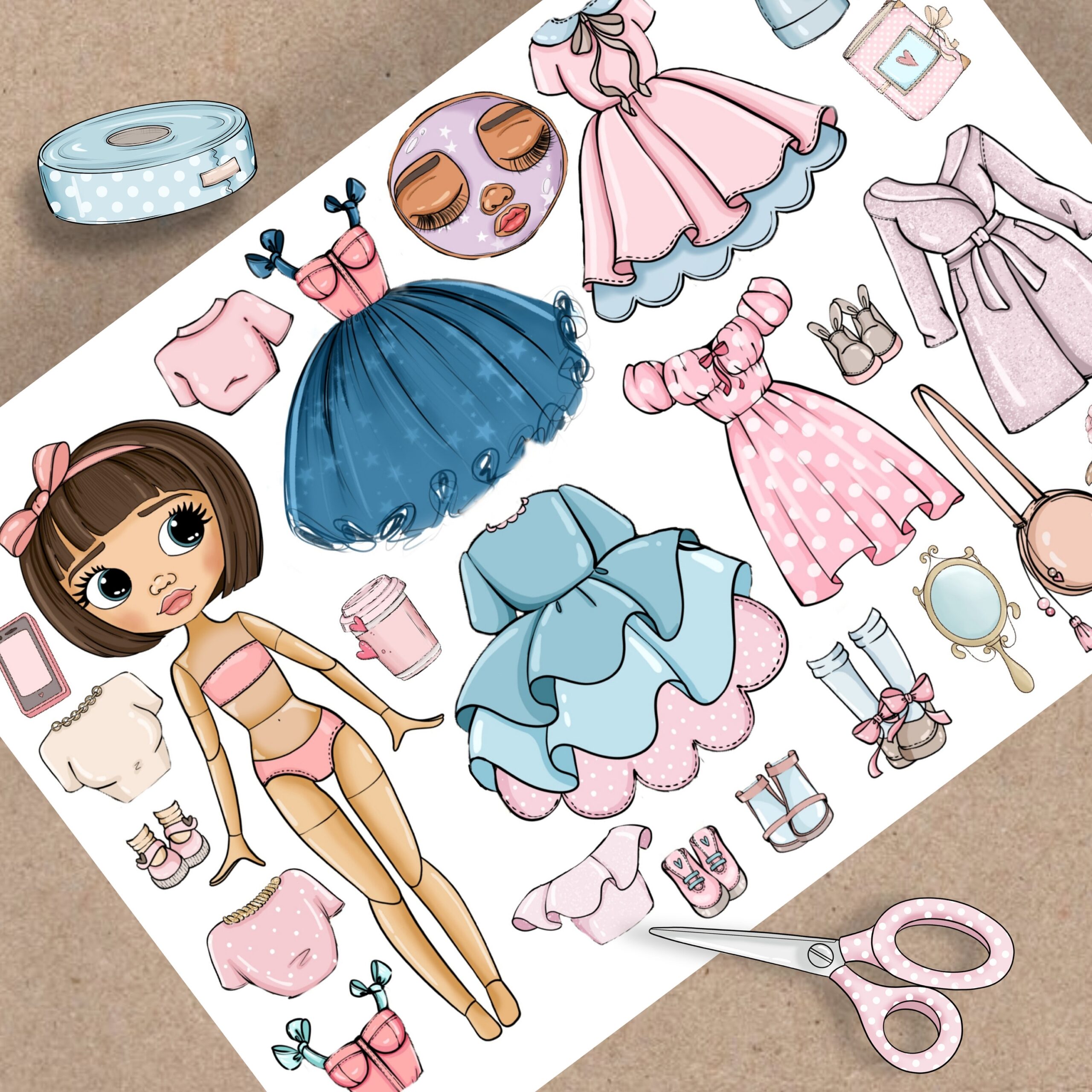Printable Paper Dolls For Preschool