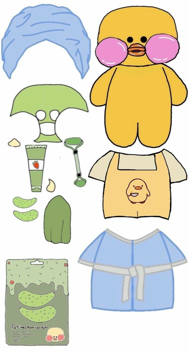 Printable Paper Duck Clothes Dev onallcylinders