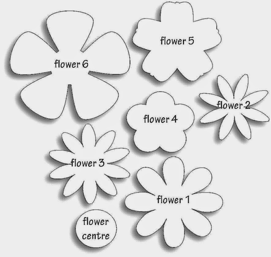 Printable Paper Flower Template