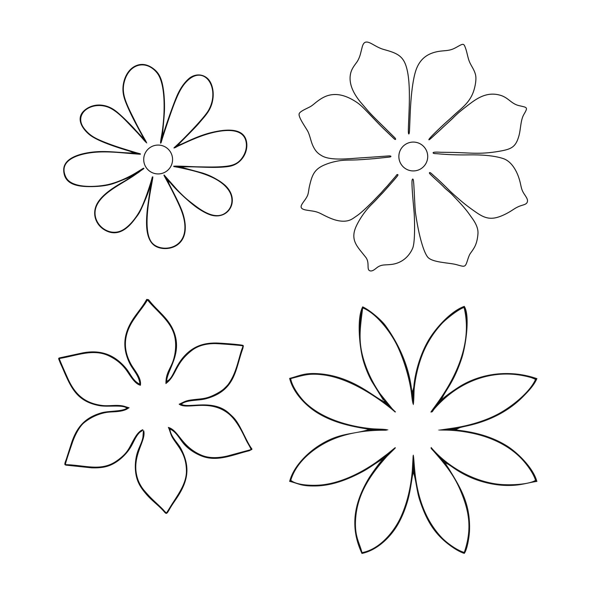 Printable Paper Flower Templates Printable JD