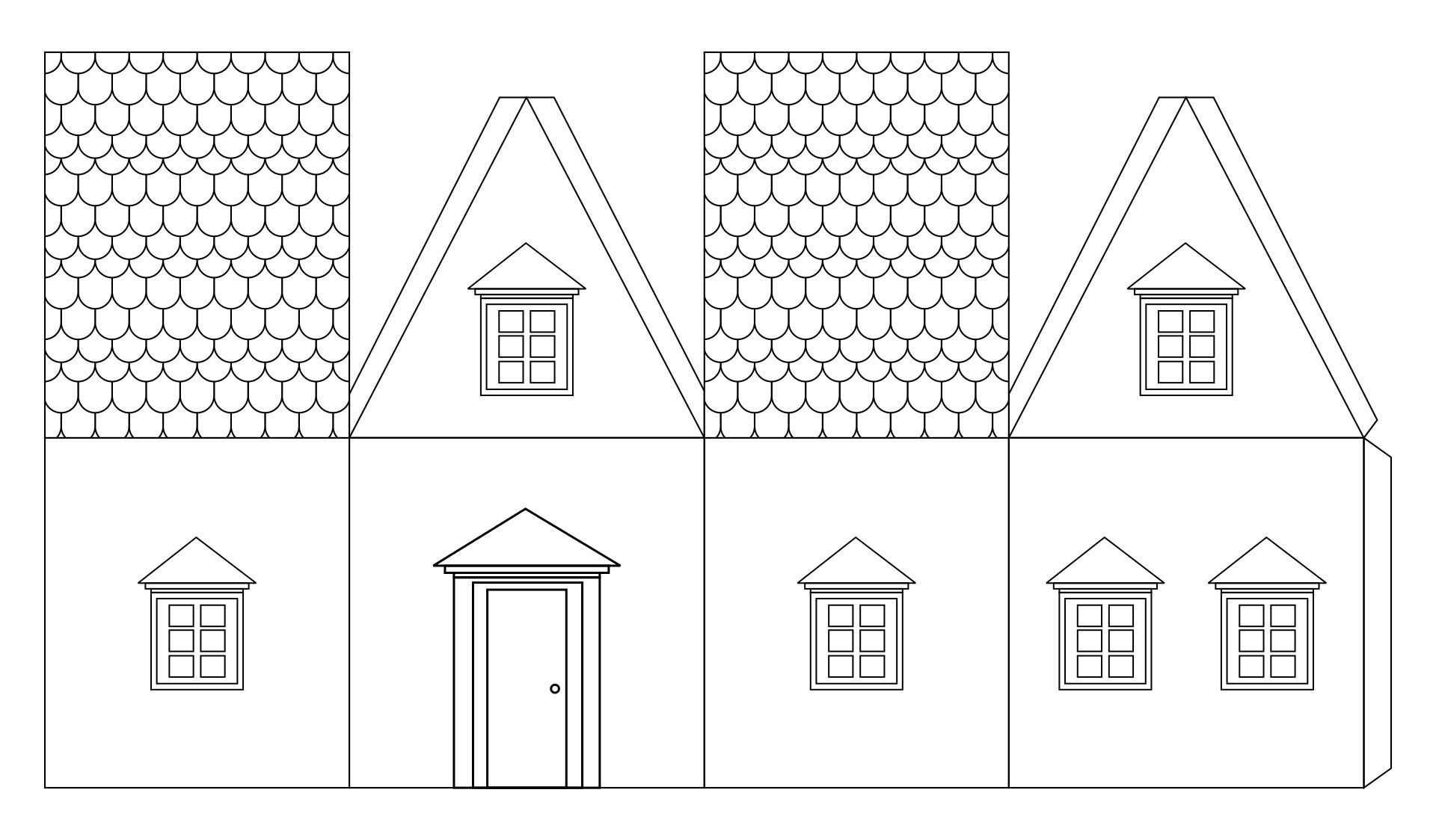 Printable Paper House Craft Templates Paper House Template 3d Paper