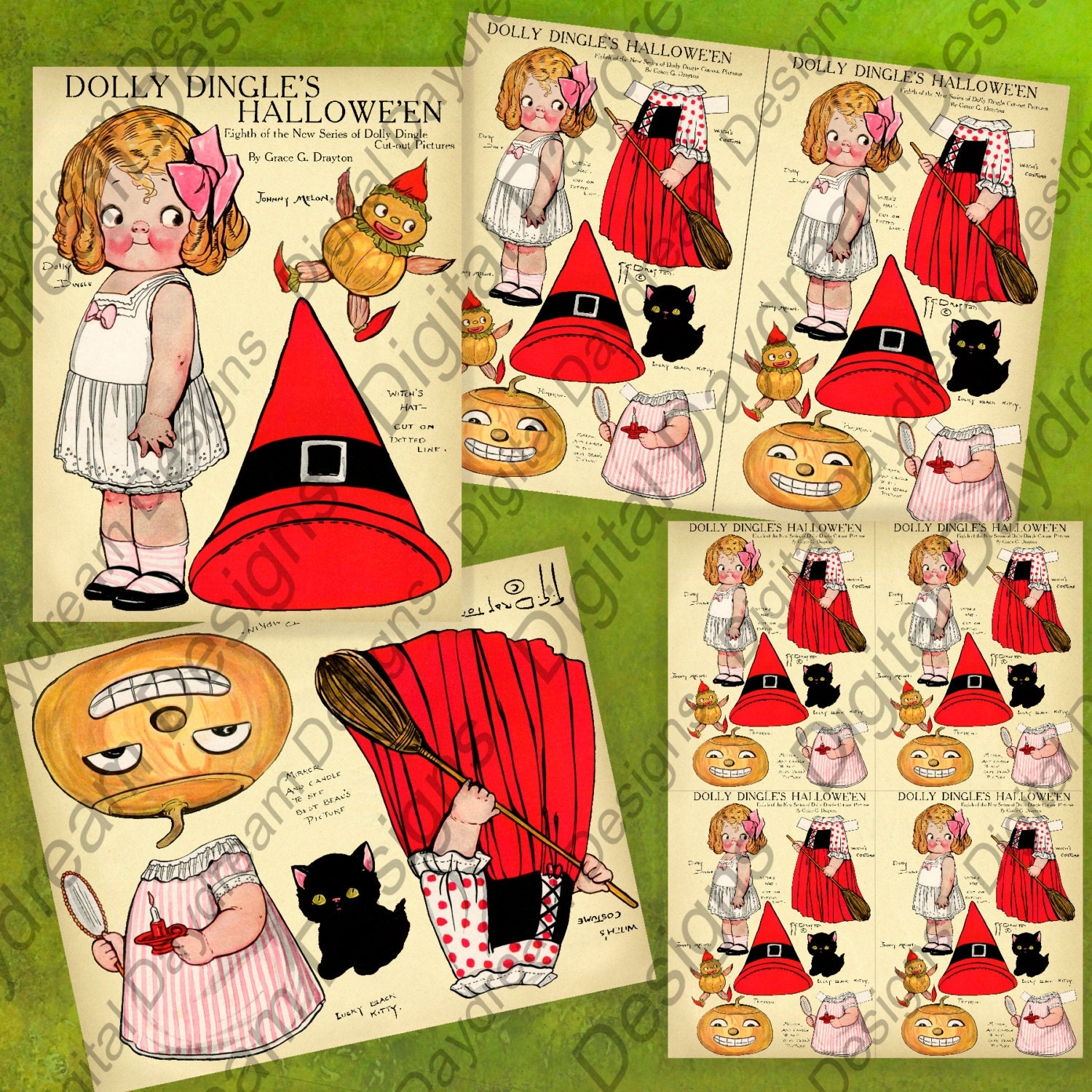 Printable Party Printable Paper Dolls Dolly Dingle 39 s Halloween 1 