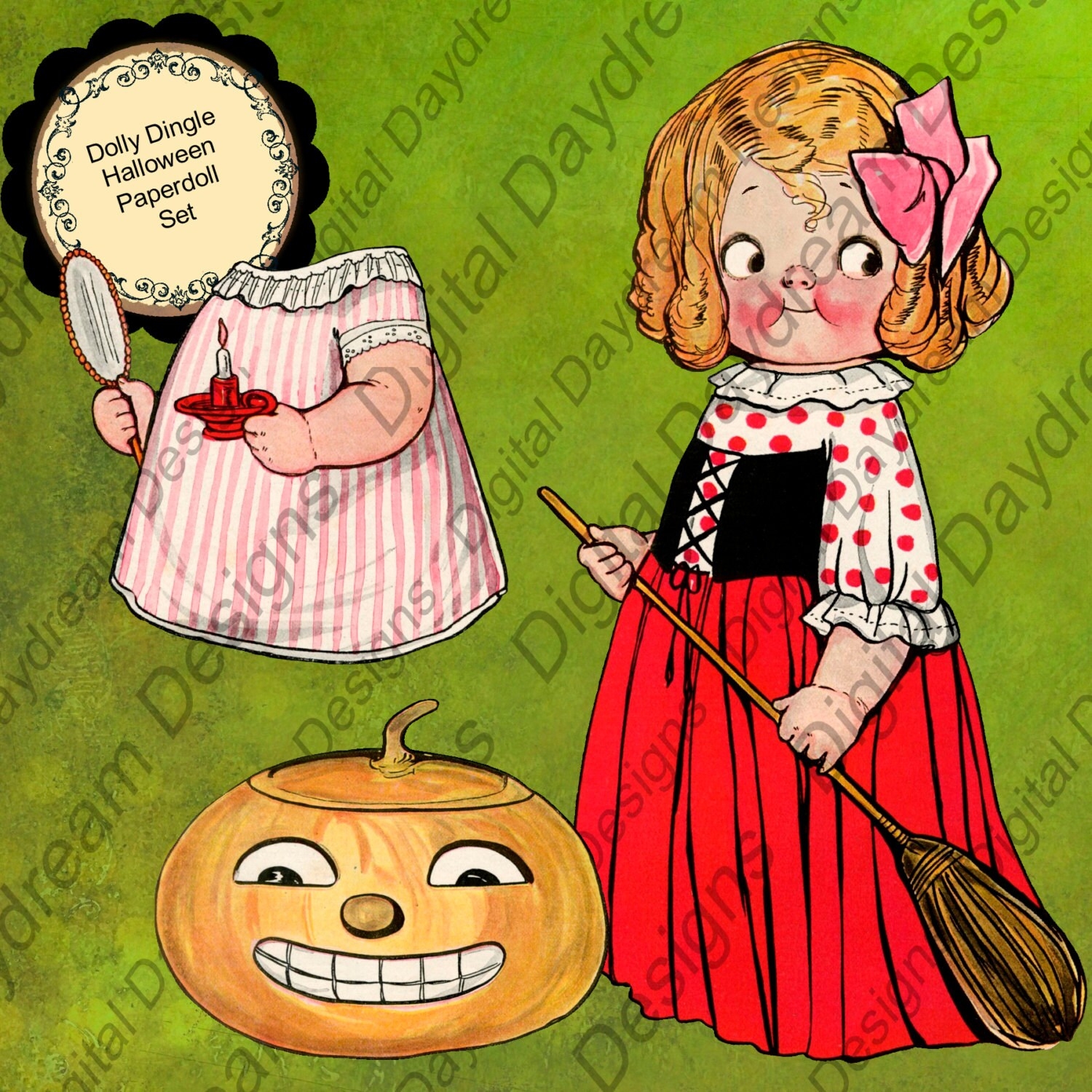 Printable Party Printable Paper Dolls Dolly Dingle 39 s Halloween 1 