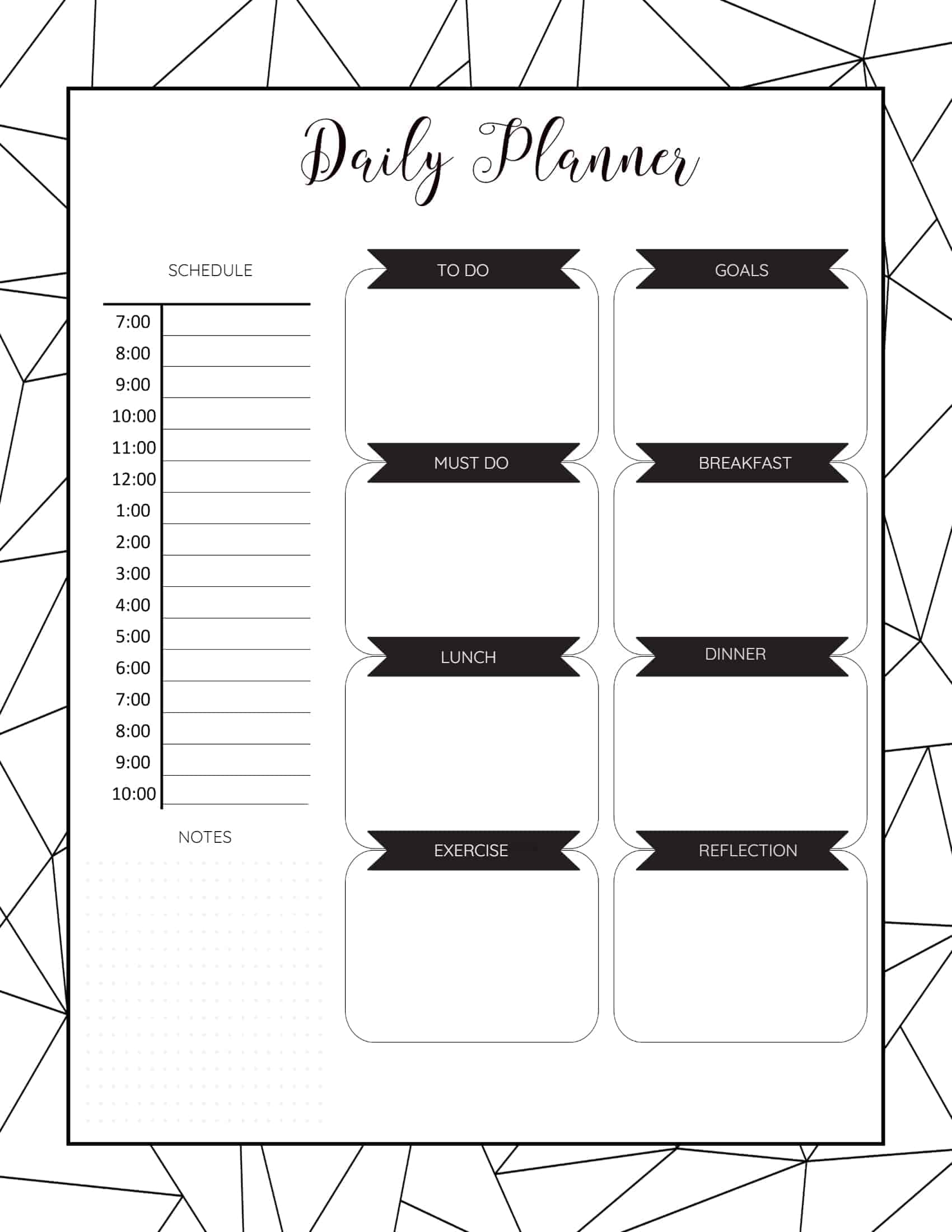 Printable Planner Templates