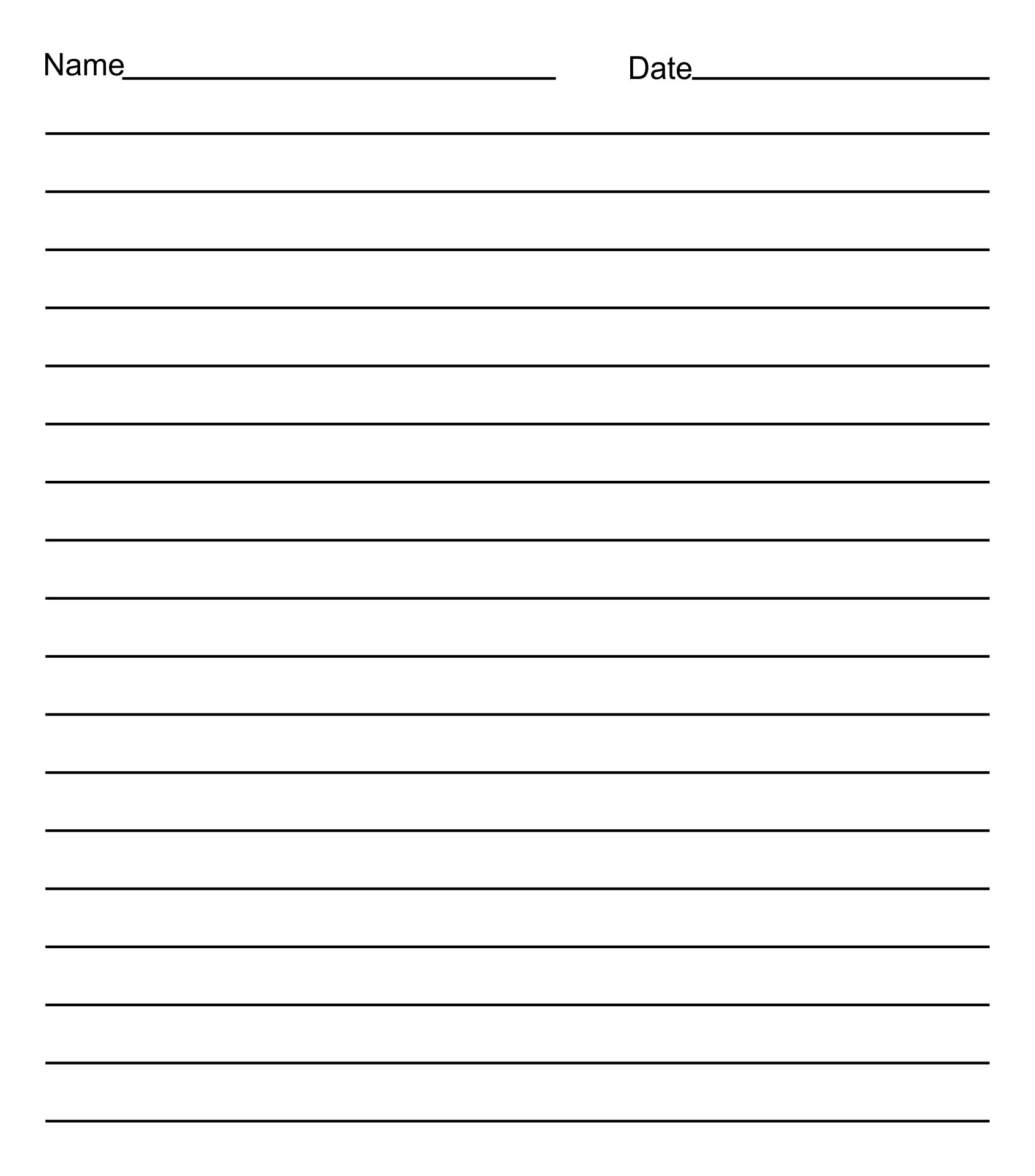 Printable Ruled Paper Printable JD