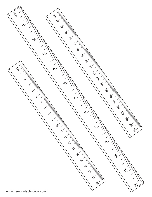 Printable Ruler Free printable paper