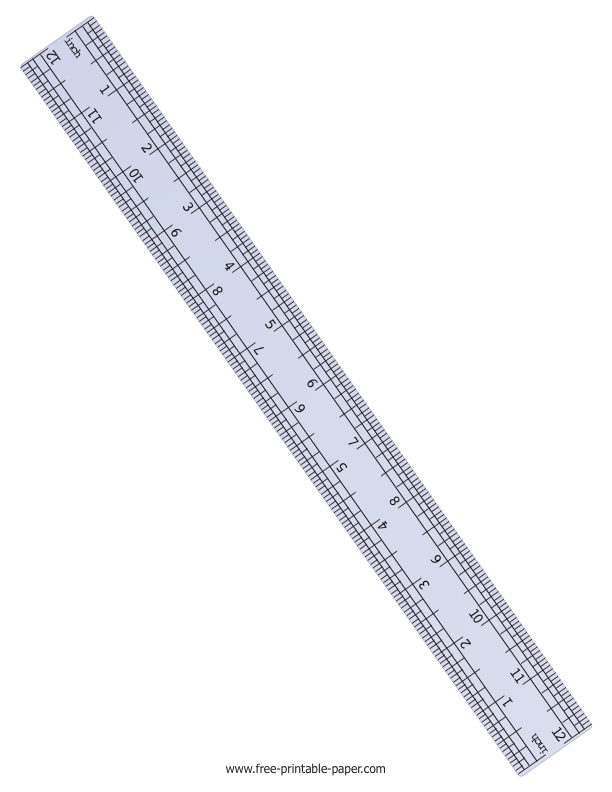Printable Ruler Inches Free printable paper