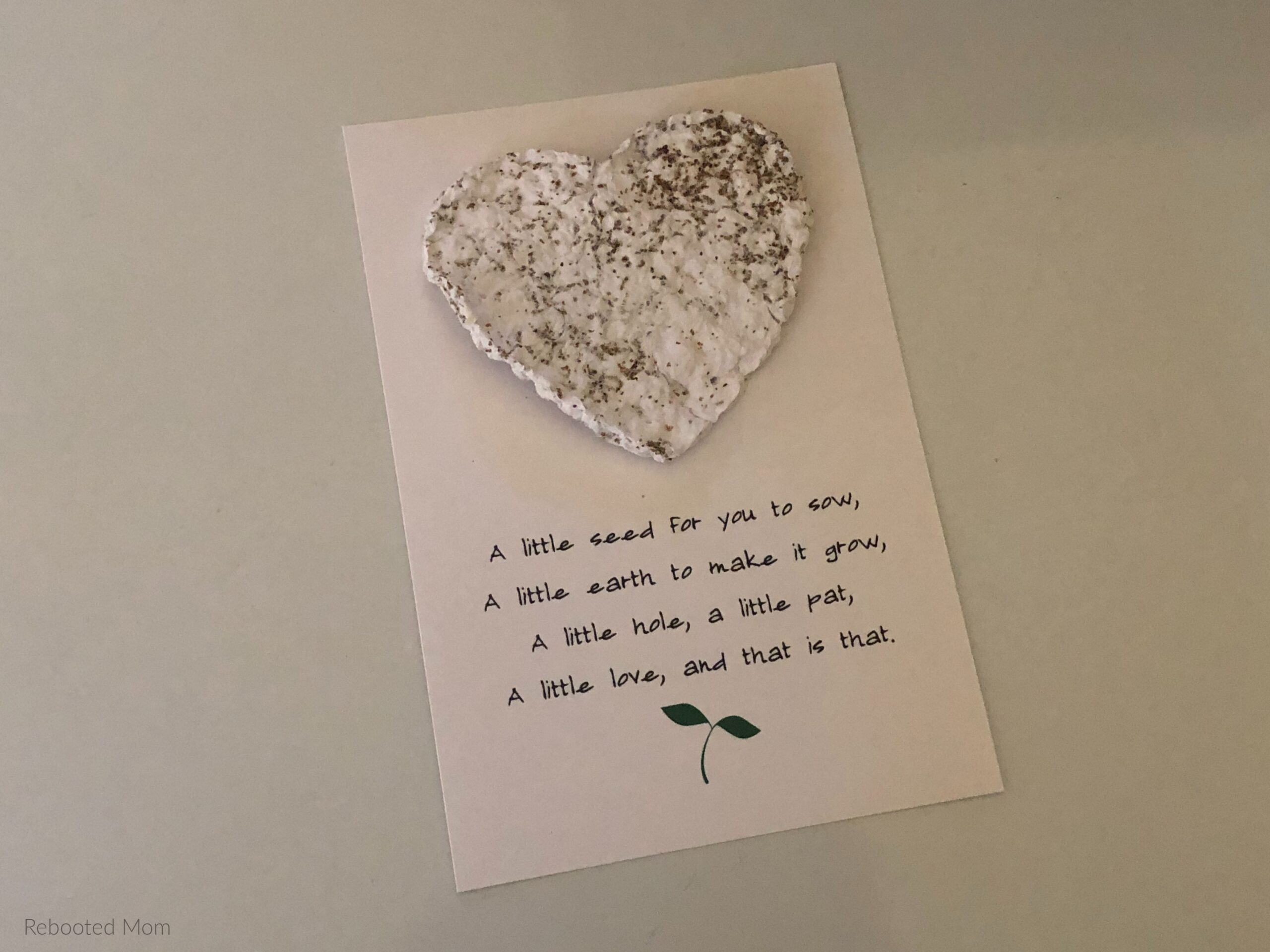 Printable Seed Paper Card Printable Seed Paper Card