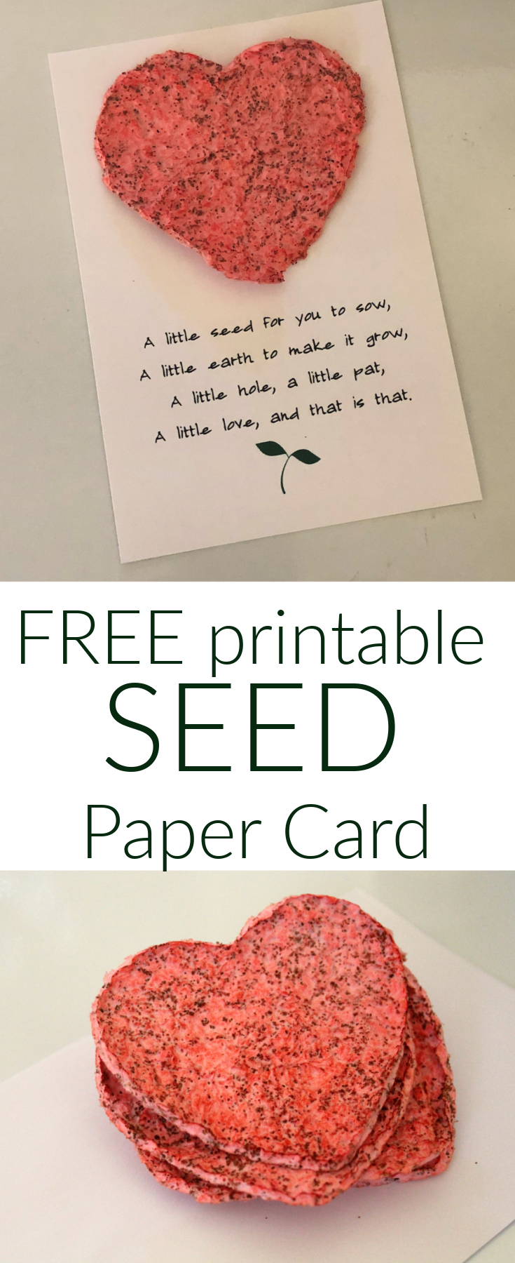 Printable Seed Paper Card
