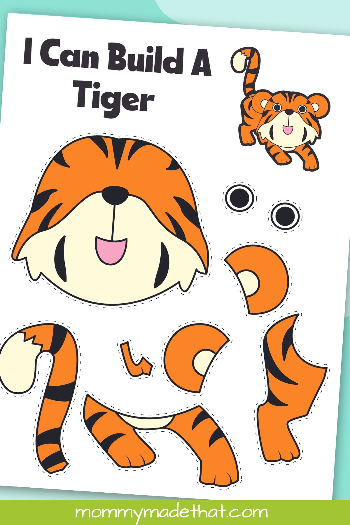 Printable Tiger Craft Grab The Free Tiger Template 