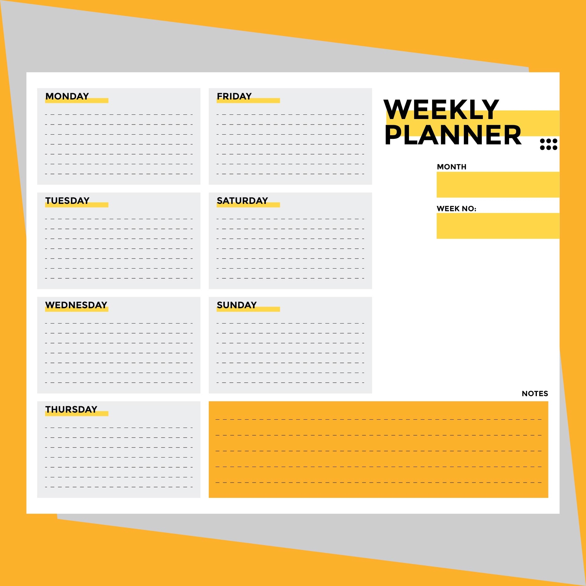 Printable Weekly Schedule Planner NBKomputer