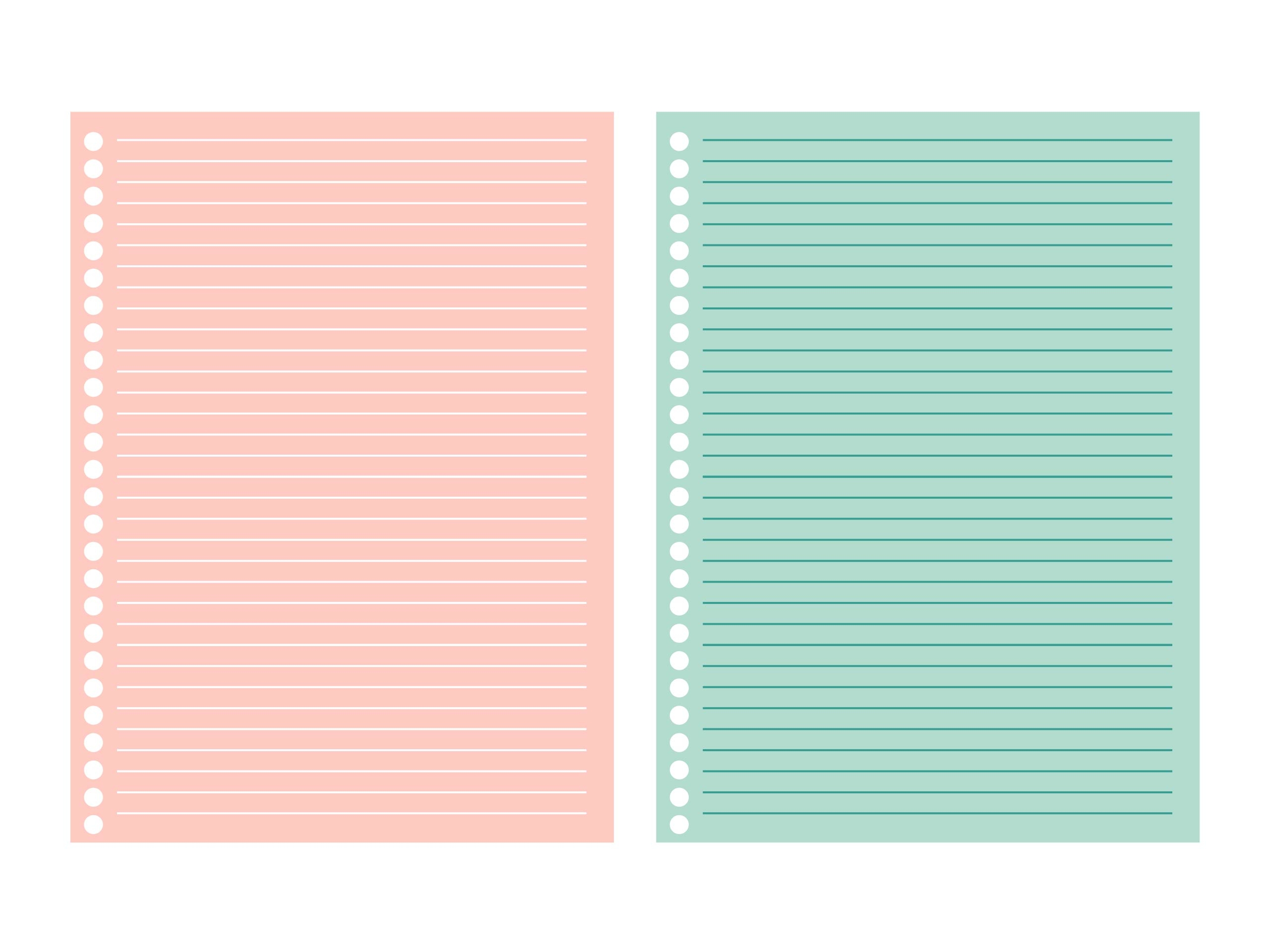 Ruled Paper 10 Free PDF Printables Printablee