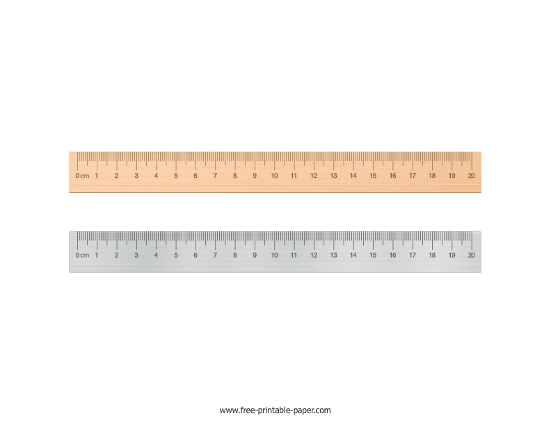 Ruler CM Free printable paper