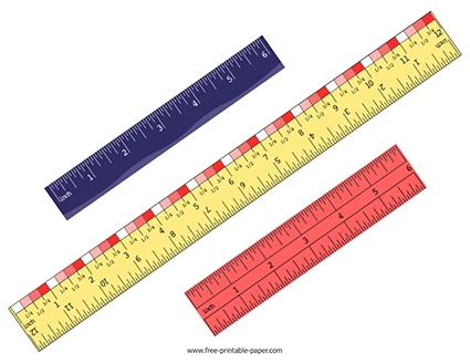 Ruler Inches Free printable paper