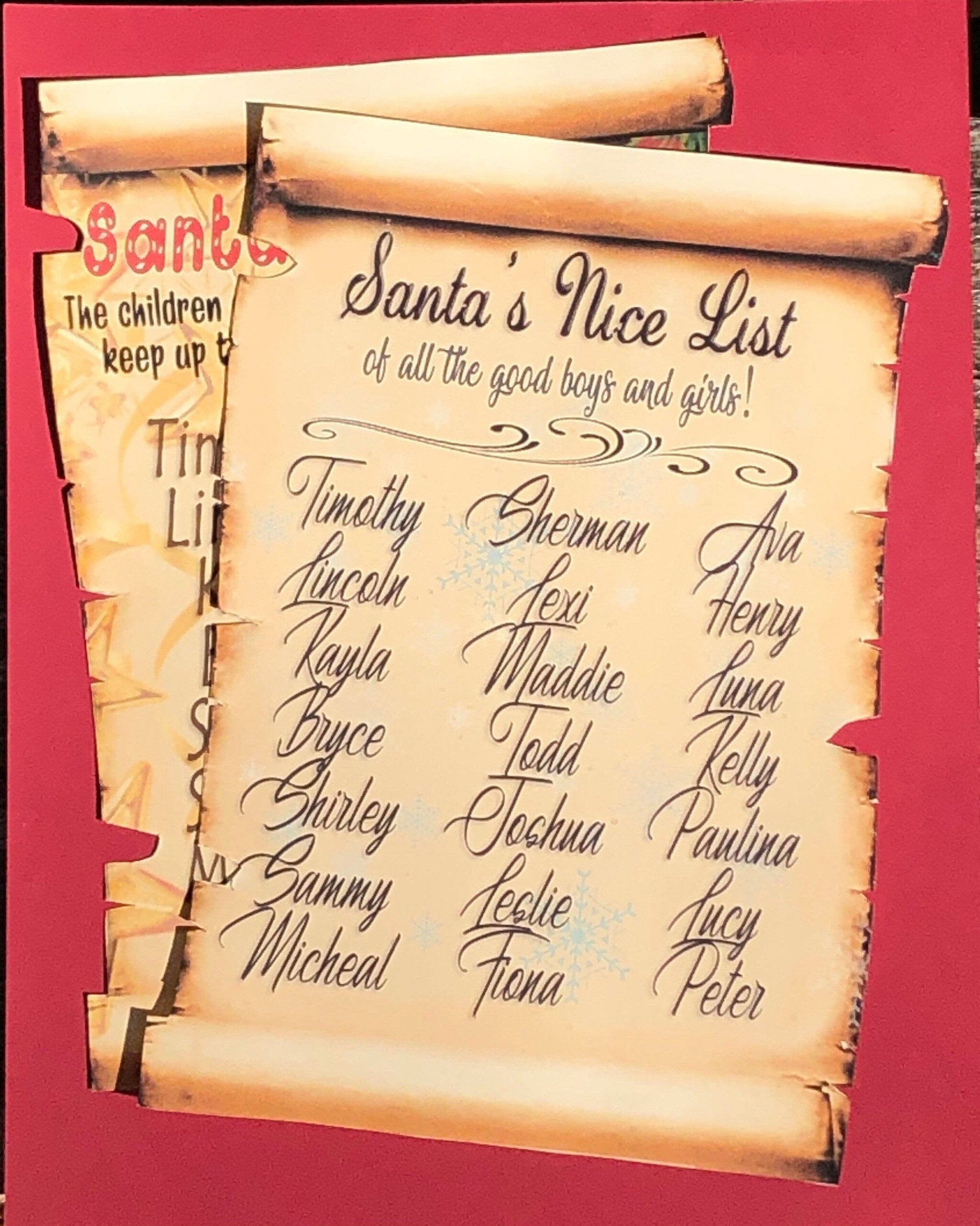 Santa 39 s Nice List Printable Printable Computer Tools