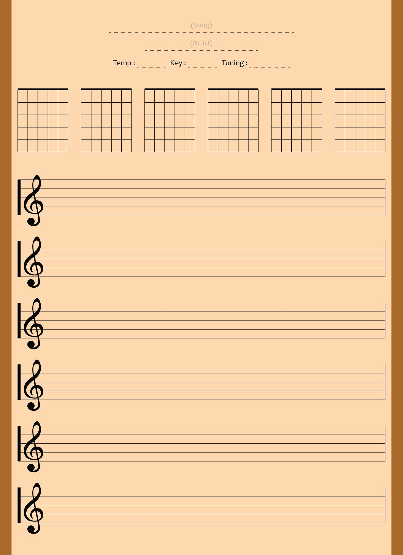 Staff Paper Blank Sheet Music 10 Free PDF Printables Printablee