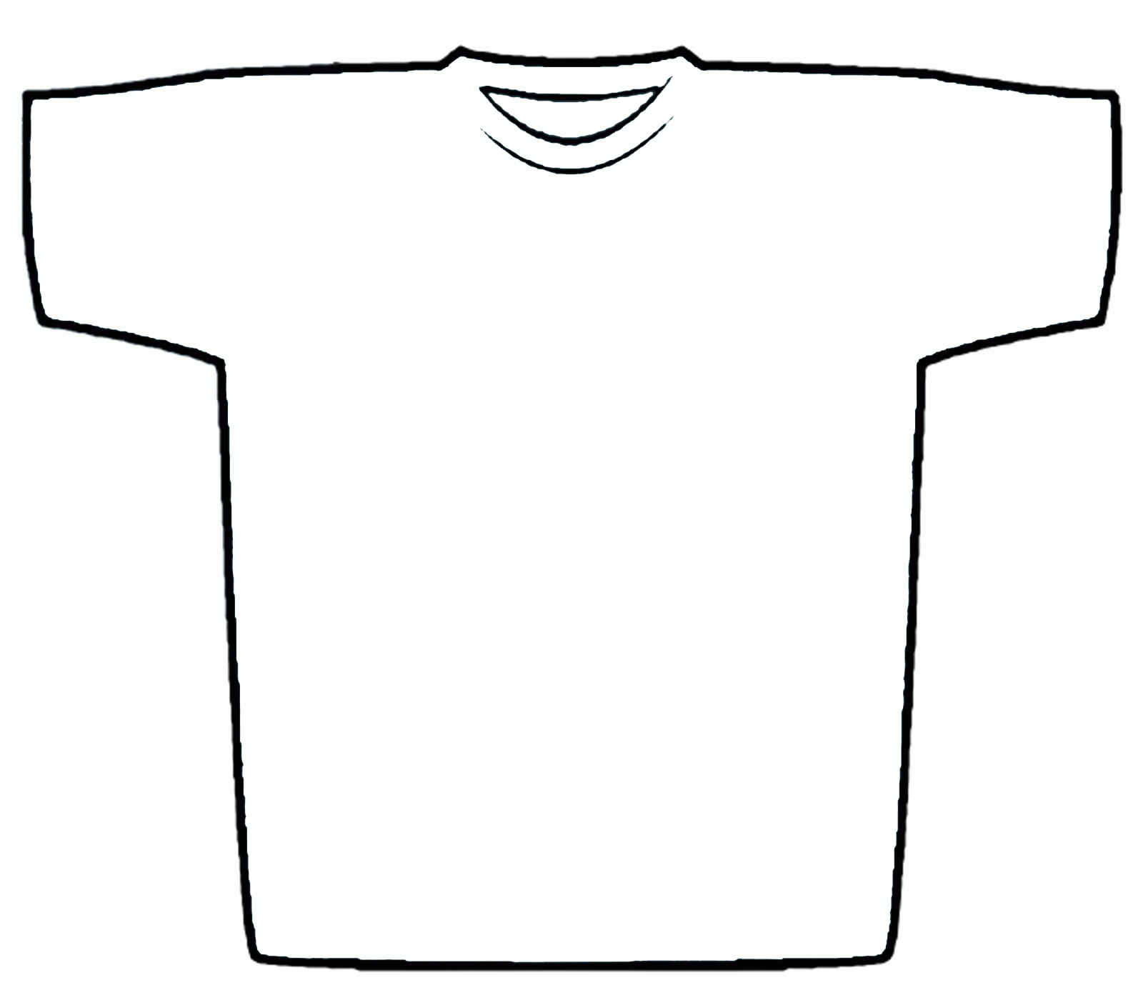 T Shirt Outline Printable Printable Free Templates