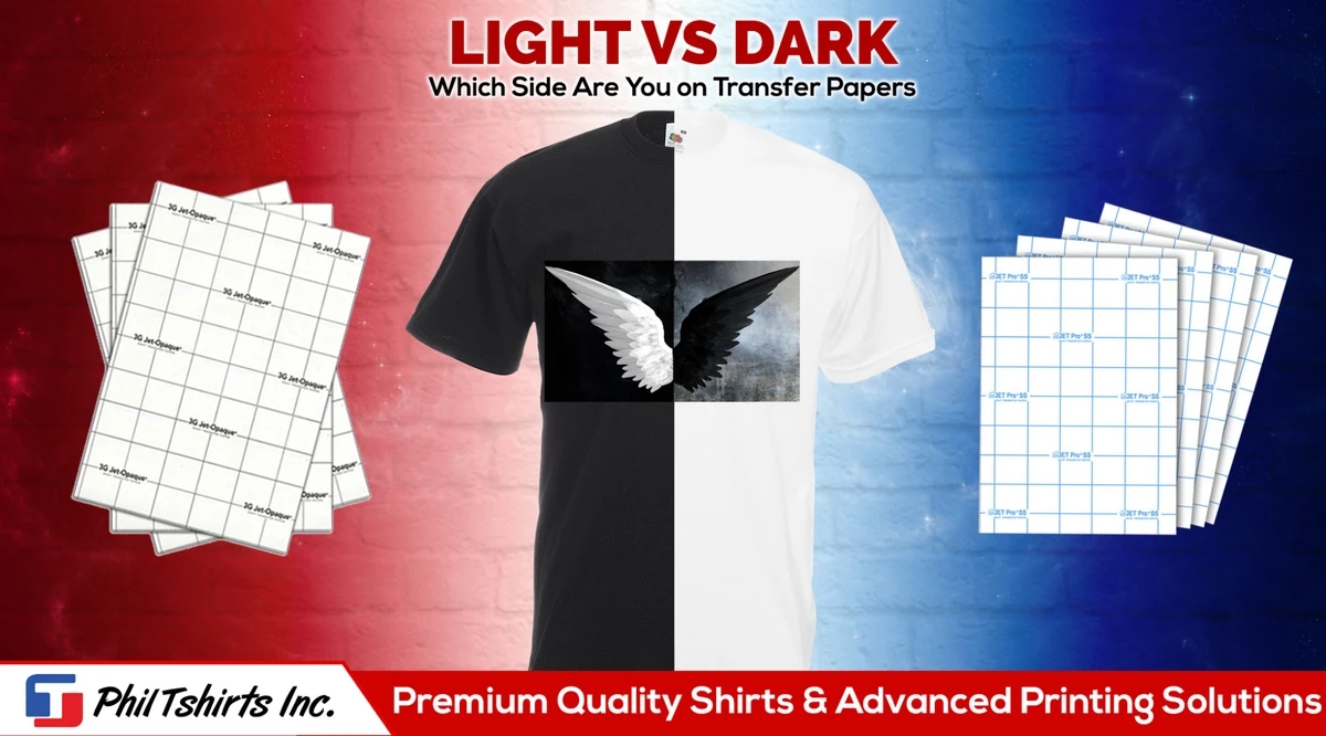 T Shirt Printing Using Light And Dark Transfer Paper