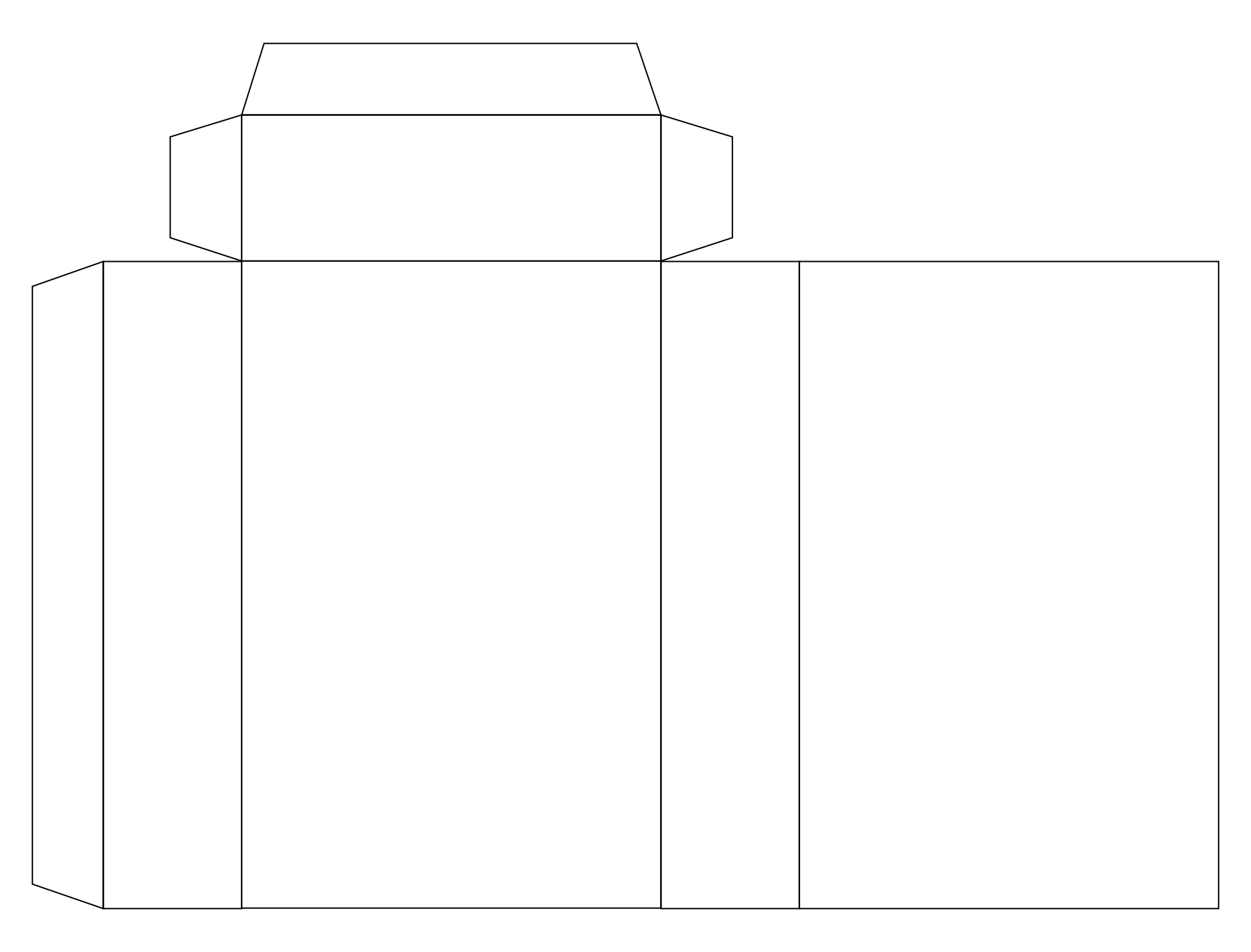 Template Christmas Paper Bags 6 Free PDF Printables Printablee