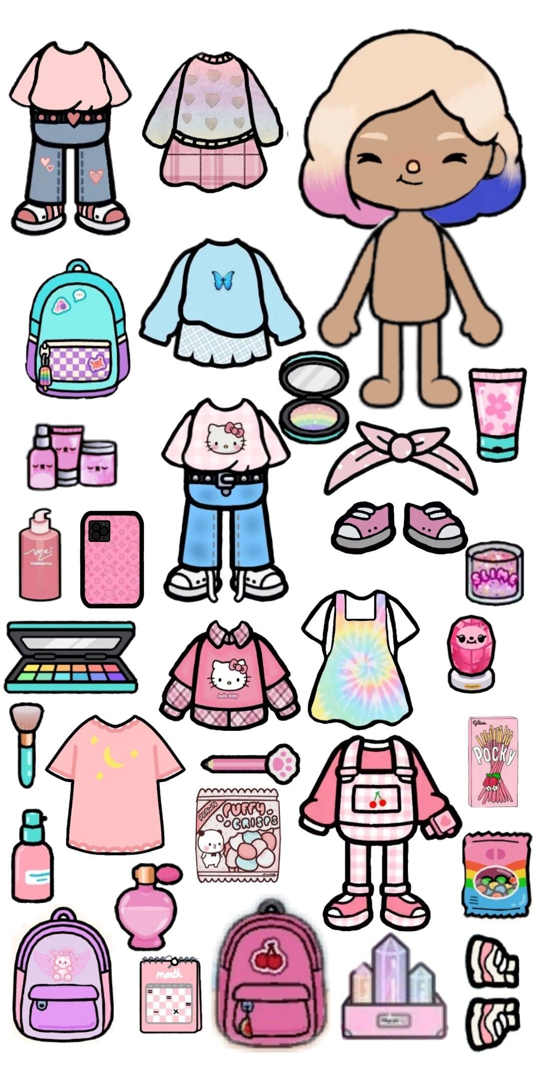 Toca Boca Printable Paper Doll Dev onallcylinders