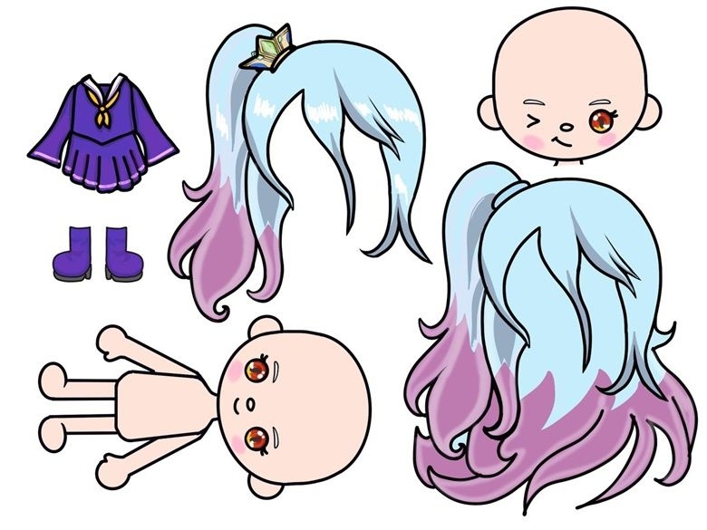 Toca Boca Printable Paper Doll Educational Printable Activities