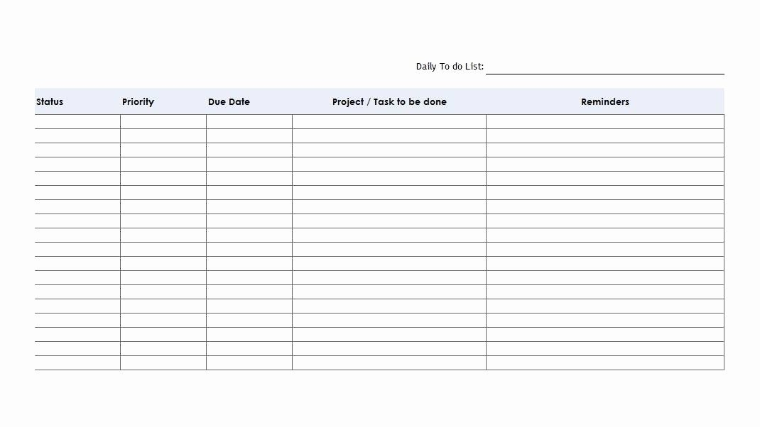 Todo List Template Word Awesome 50 Printable To Do List Checklist 