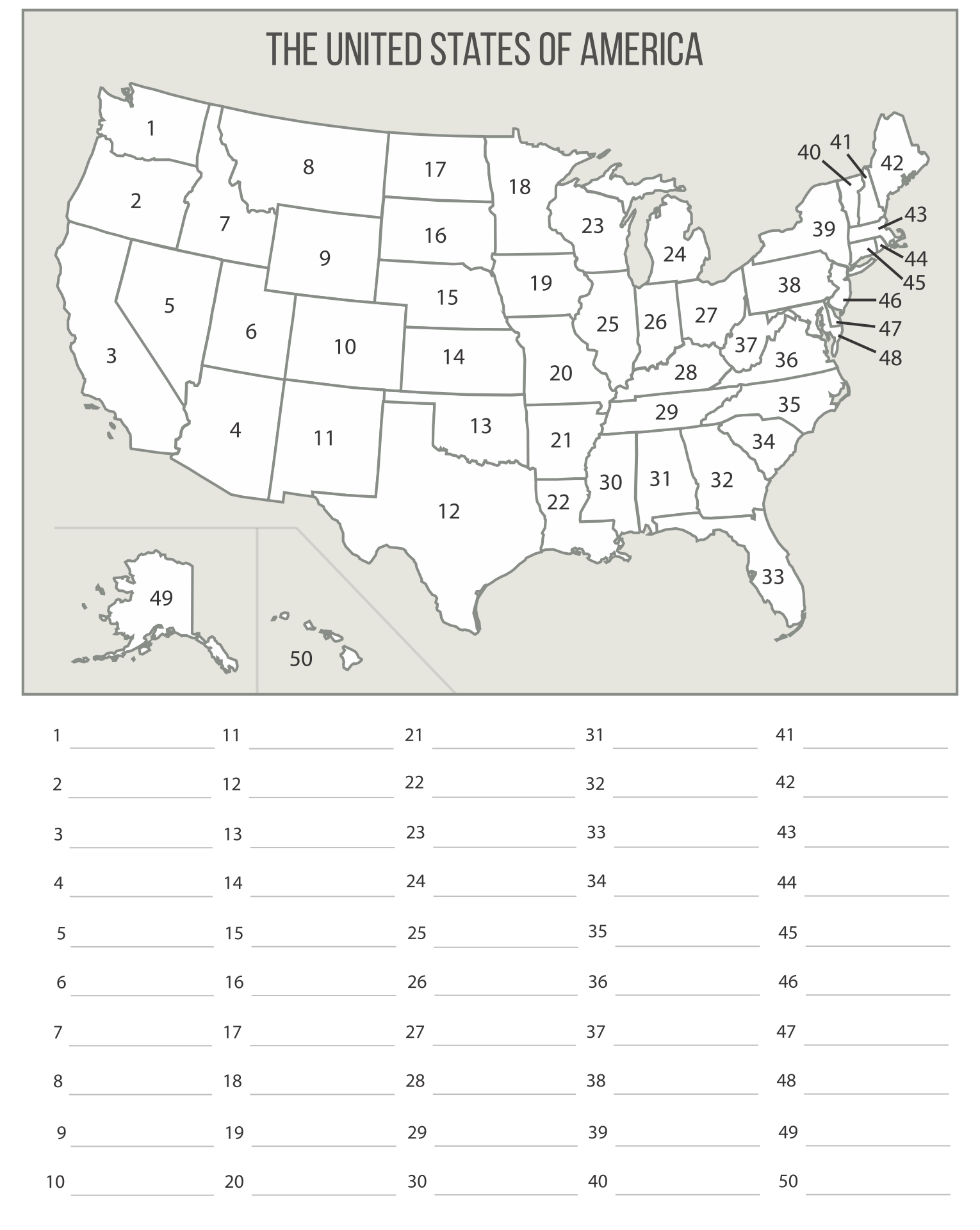 USA Maps United States Colored 10 Free PDF Printables Printablee