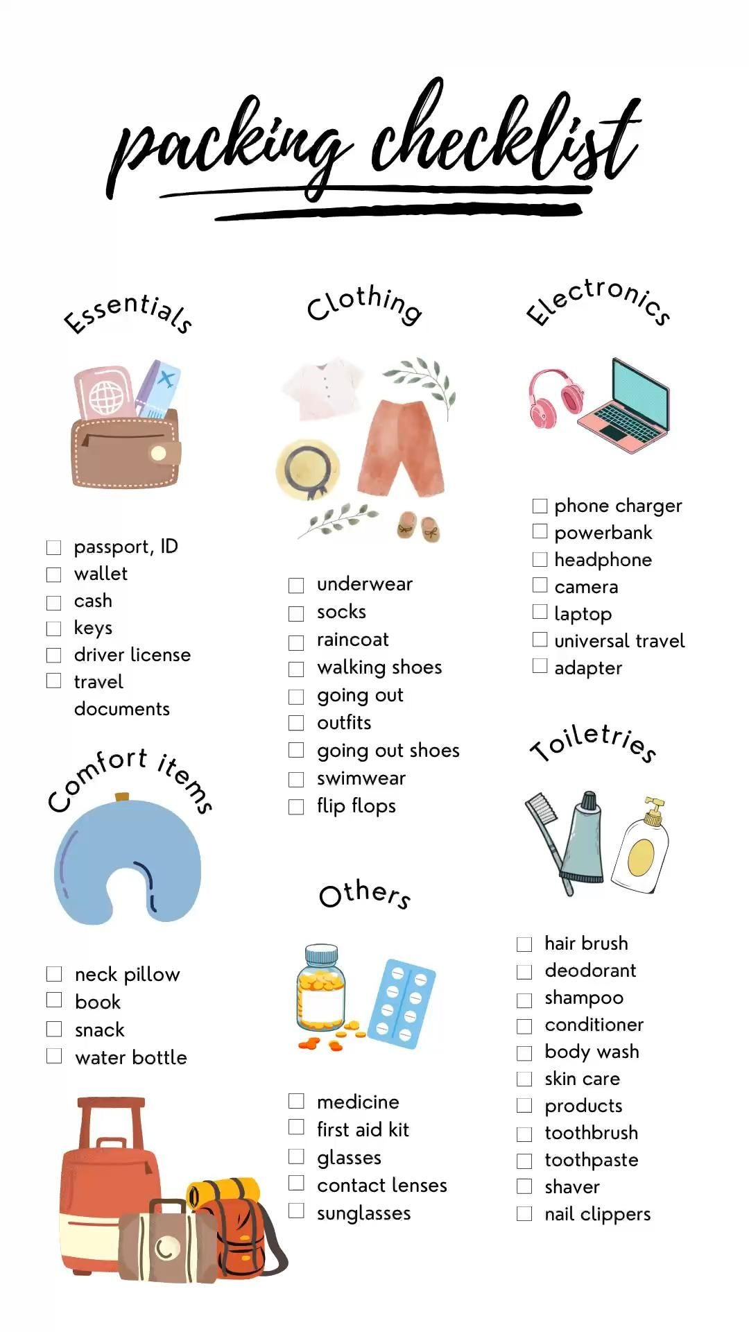Using A Packing List Printable Packing List Travel Pa Vrogue co