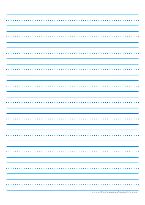 Webtools Kindergarten Lined Paper Printable