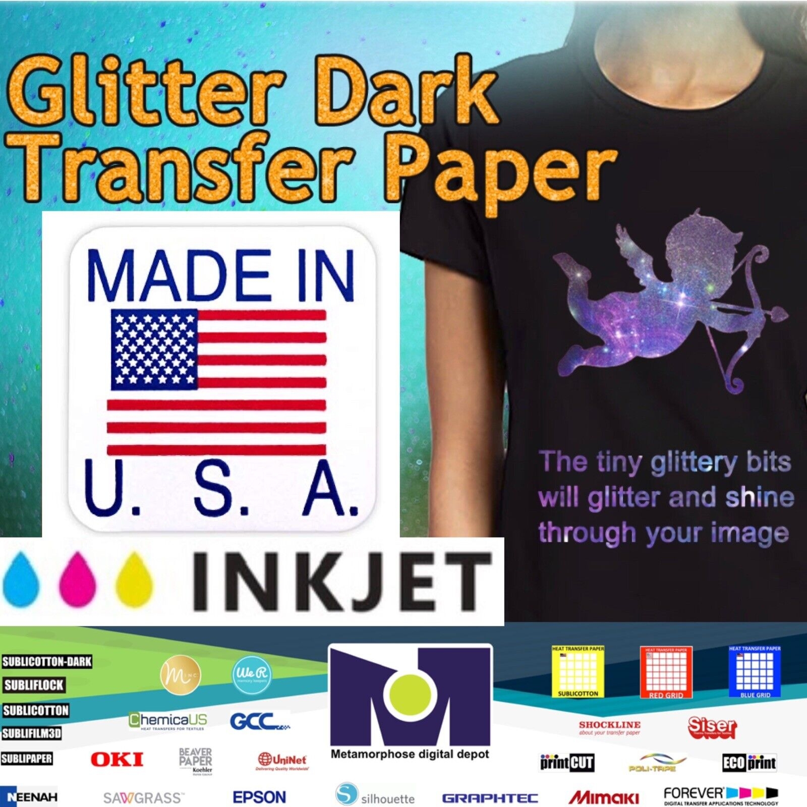 Wholesale Glitter Transfer Paper With Long lasting Material 