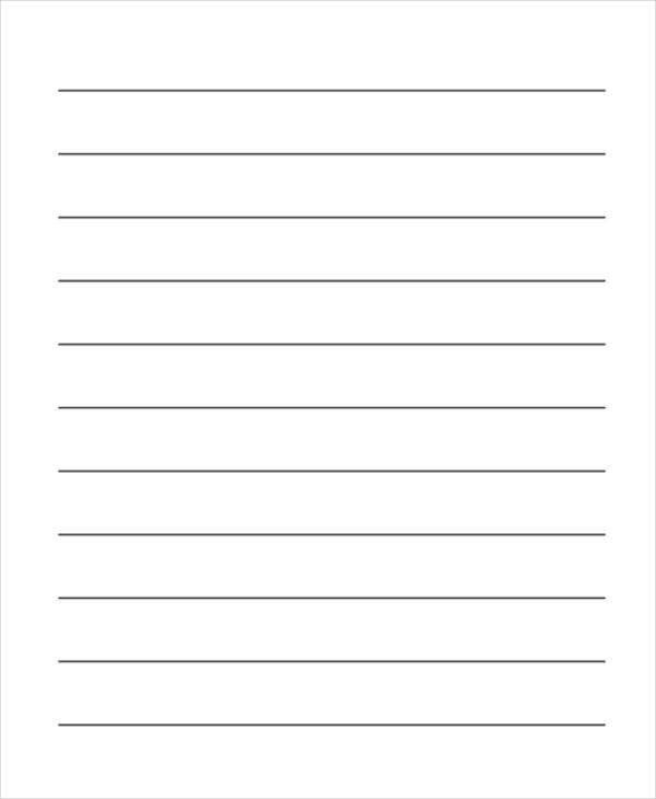 Wide Lined Paper For Kindergarten Printable Lined Paper Writing Lined 