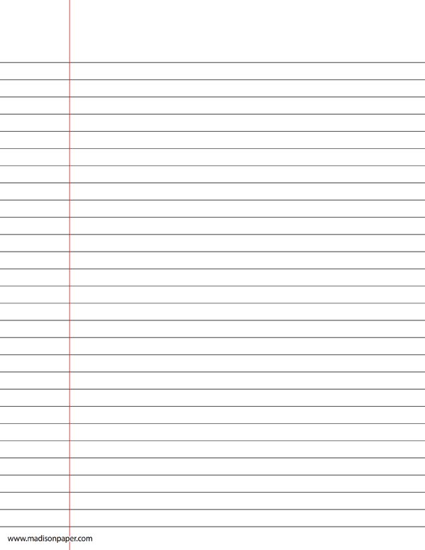 Wide Ruled Paper Madison 39 s Paper Templates Wide Ruled Paper Madison 39 s Paper Templates