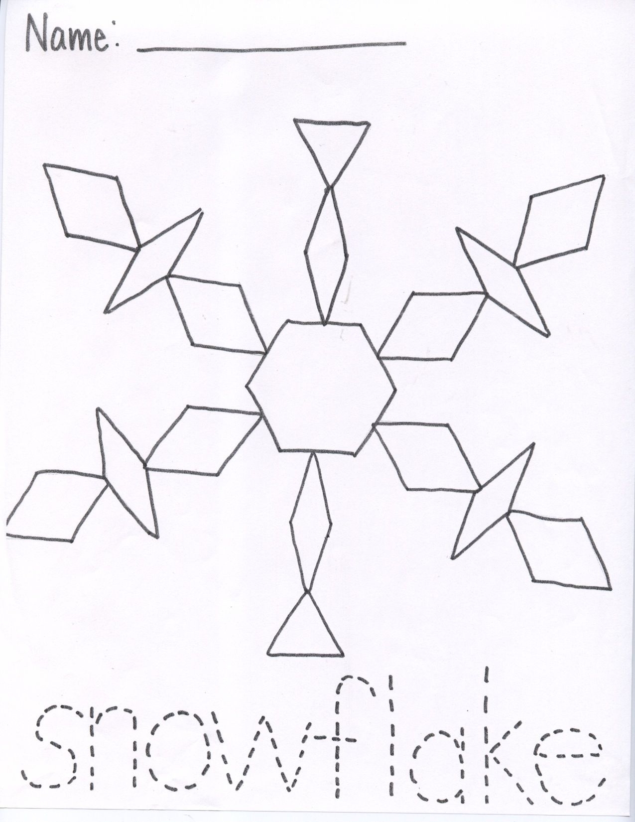 Worksheets Pattern Block Printables